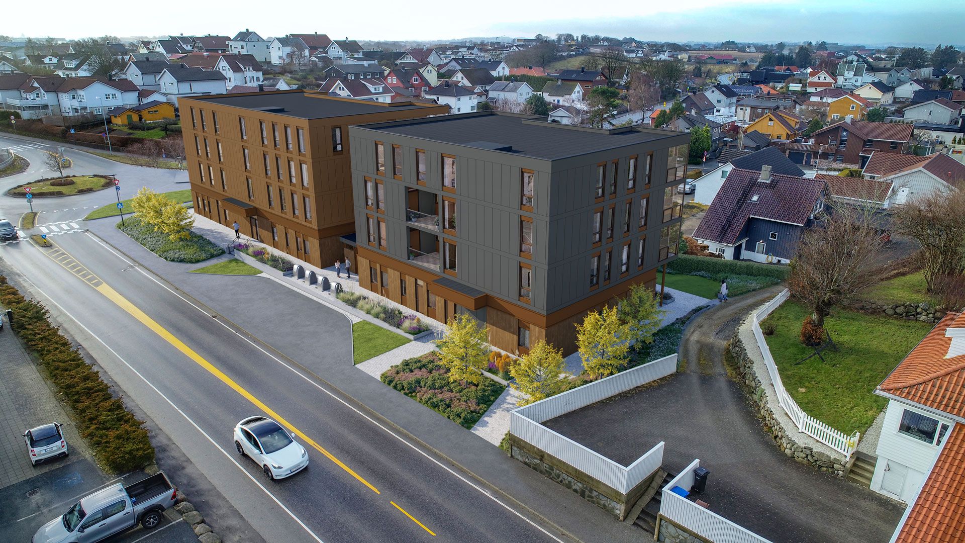 Det nye boligprosjektet 550 på Bryne