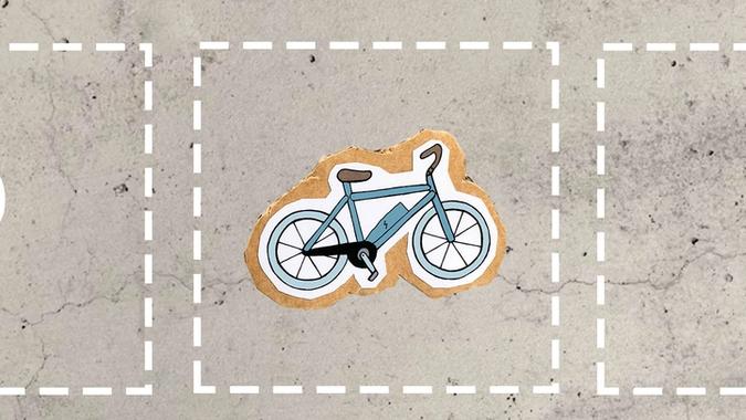 Illustrasjon av sykkelparkering