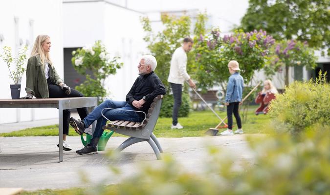 Mennesker i borettslag