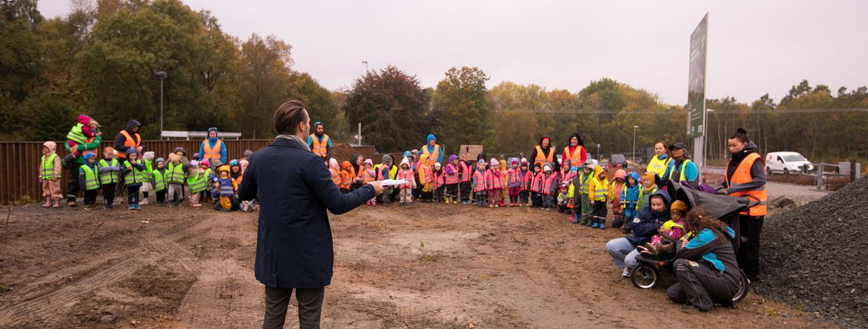 Første spadestikk for Bates boligprosjekt Frøylandsstien