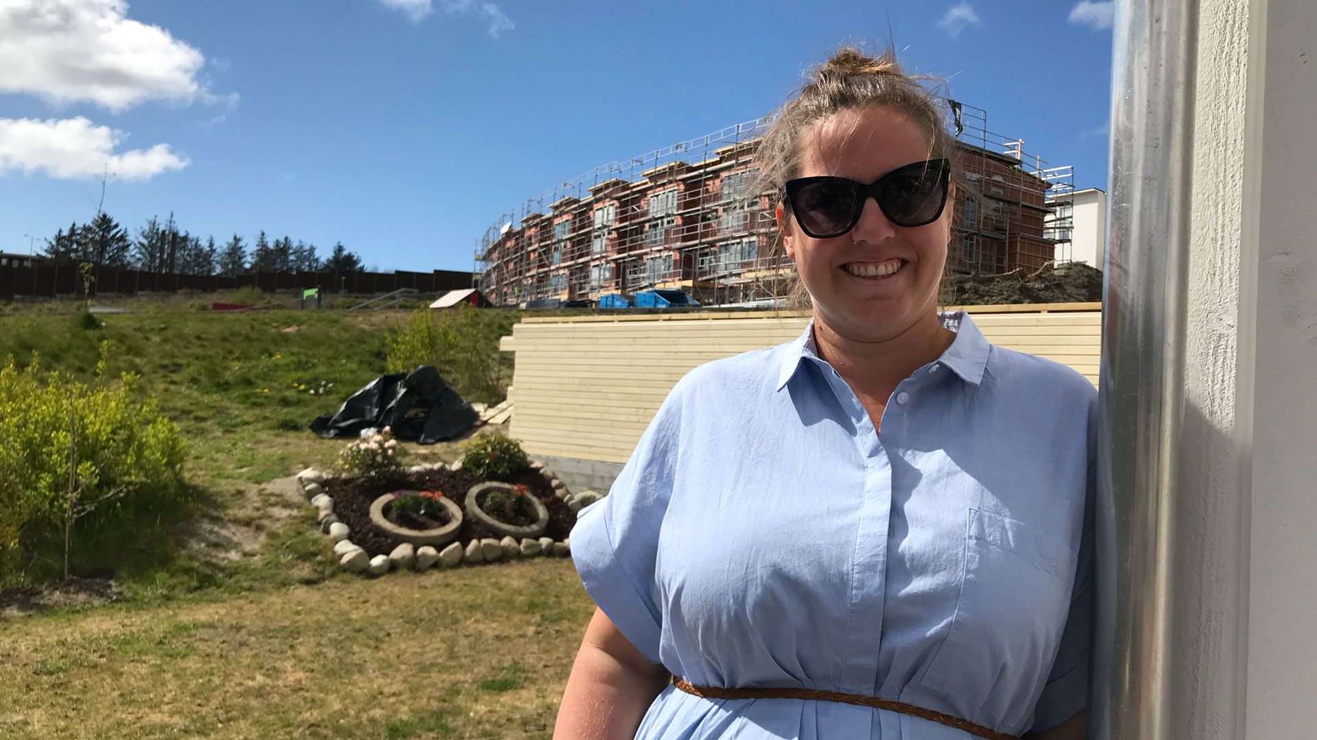 Janne Andersen Morais er nabo til Bates nye boligfelt på Hovemarka 