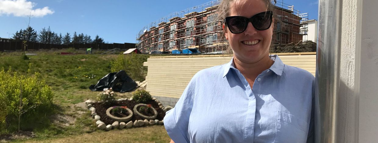 Janne Andersen Morais er nabo til Bates nye boligfelt på Hovemarka