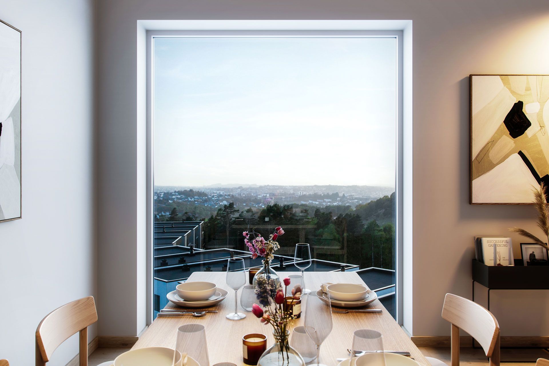 Utsikt fra leilighet 404 i trinn 1