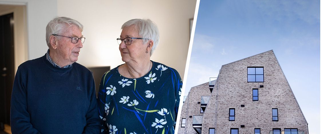 eldre ektepar har byttet ut enebolig med leilighet