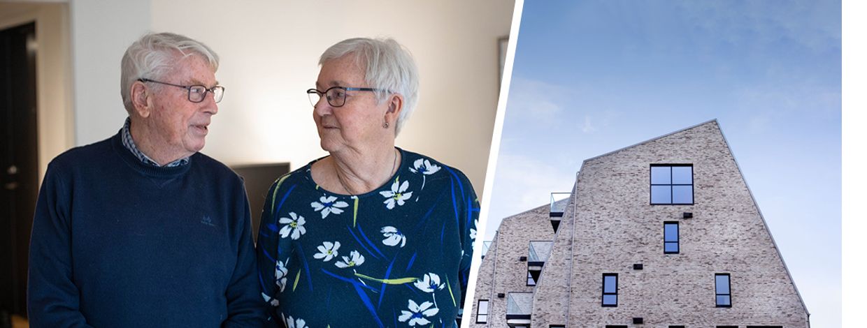 eldre ektepar har byttet ut enebolig med leilighet