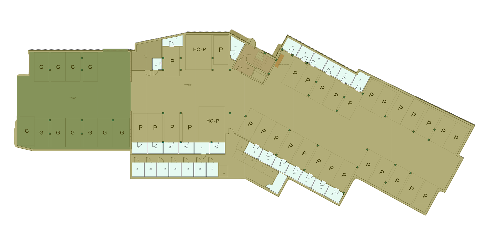 Sportsboder i leilighetsprosjektet Skogens ro
