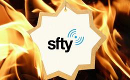 Sfty-logo over flammer