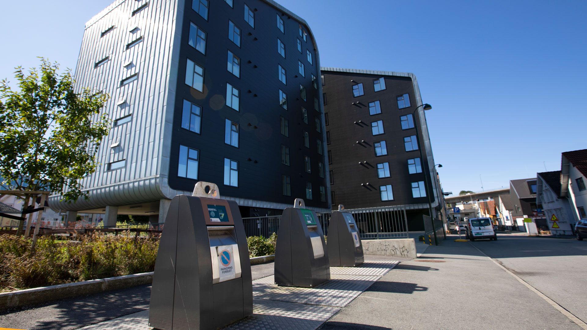 Nedgravde søppelcontainere