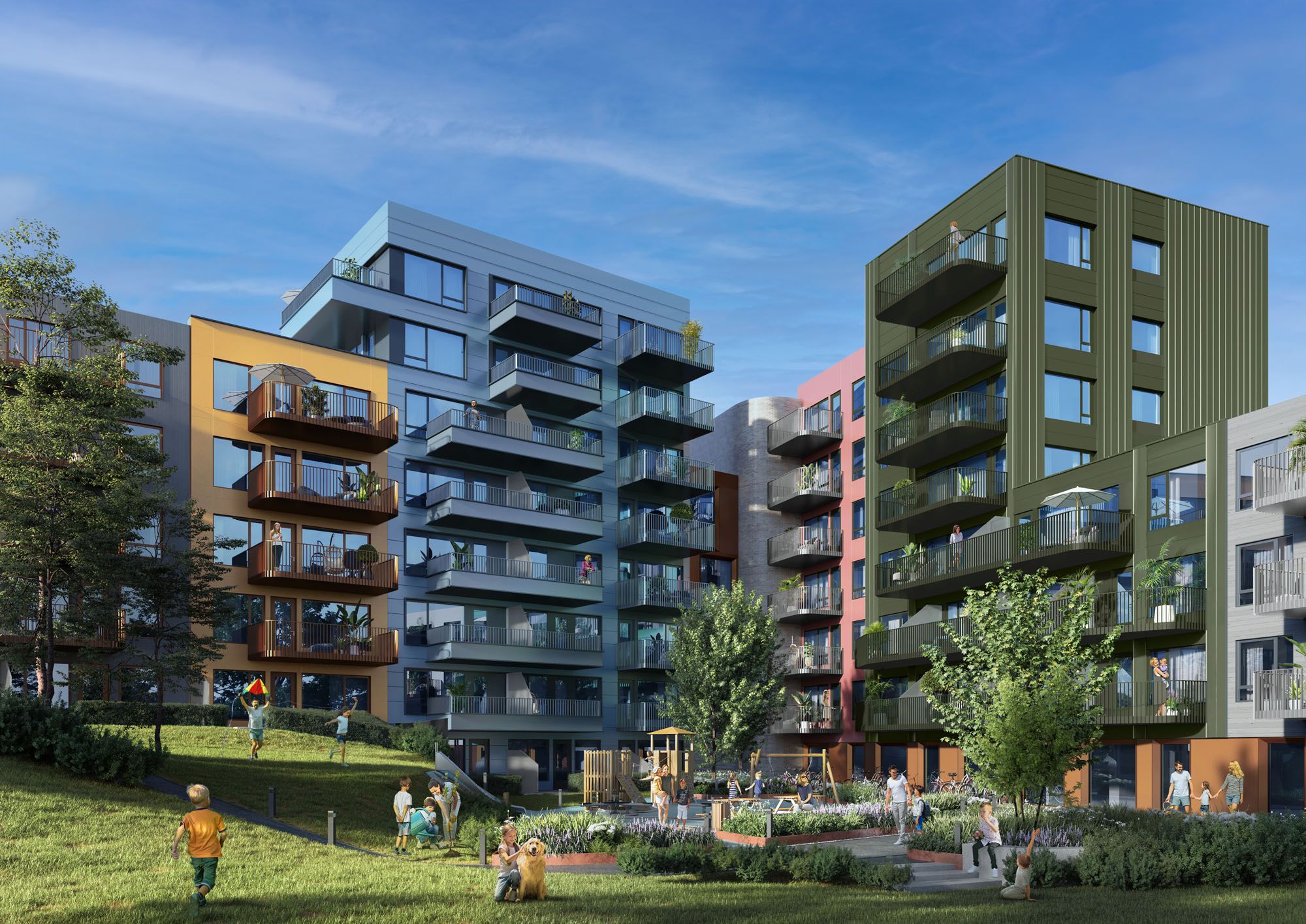 Fargehusene i Stavanger Øst 