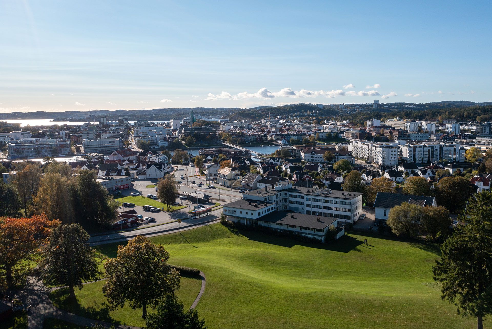 Vabua park på Lund i Kristiansand