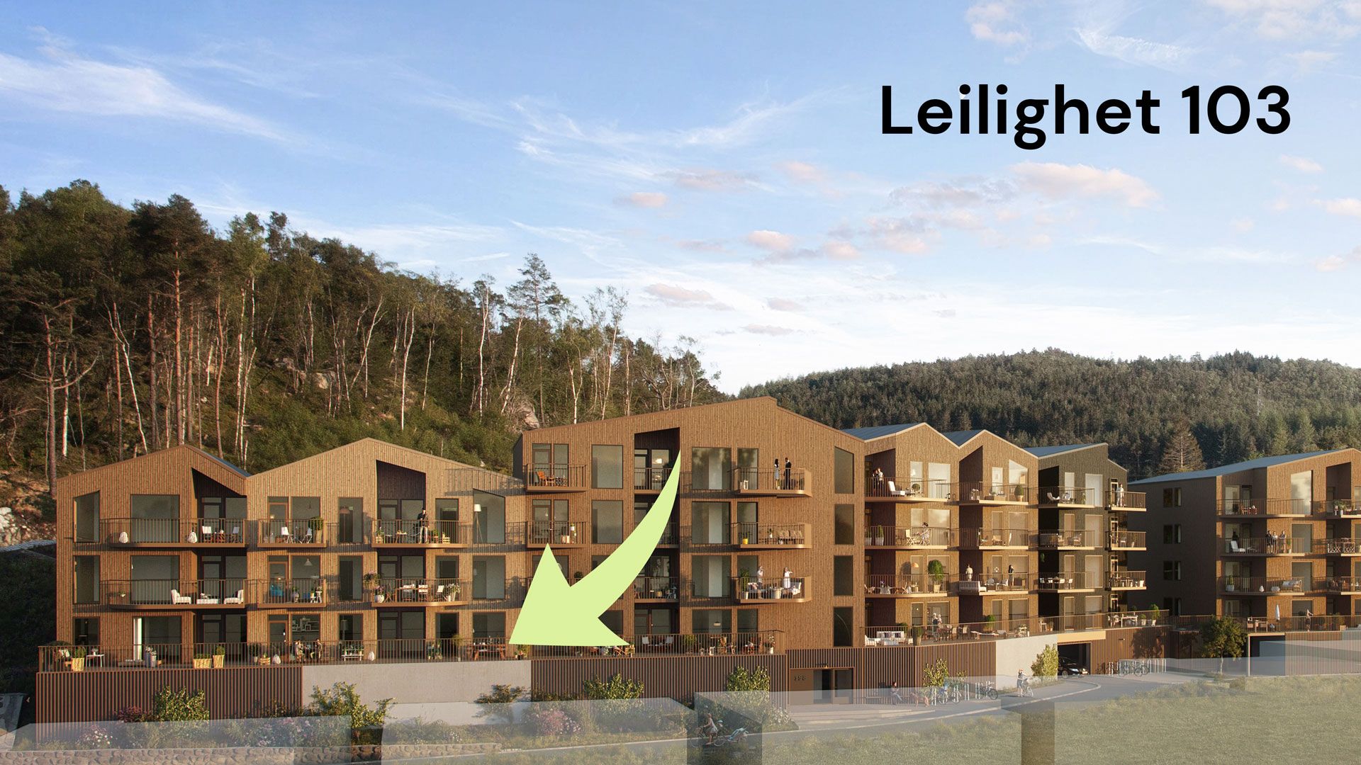 Leilighet 103 i Skogens ro på Kleivane