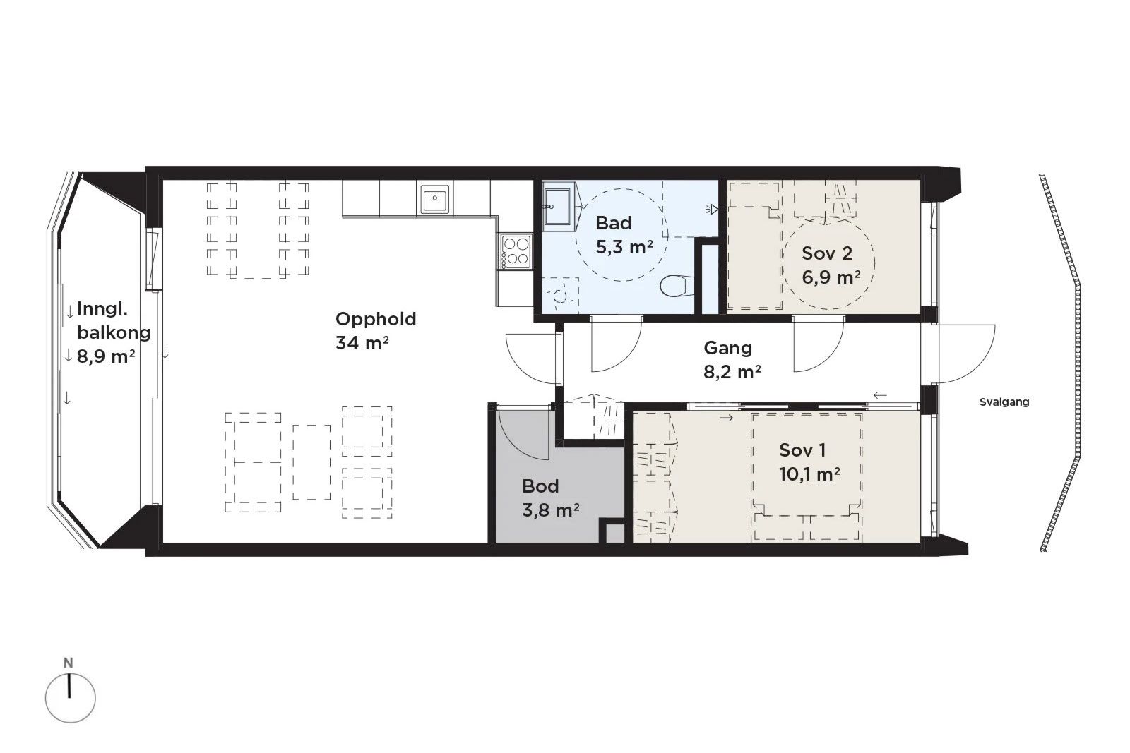 Sjøhagen - Leilighet BB1-204