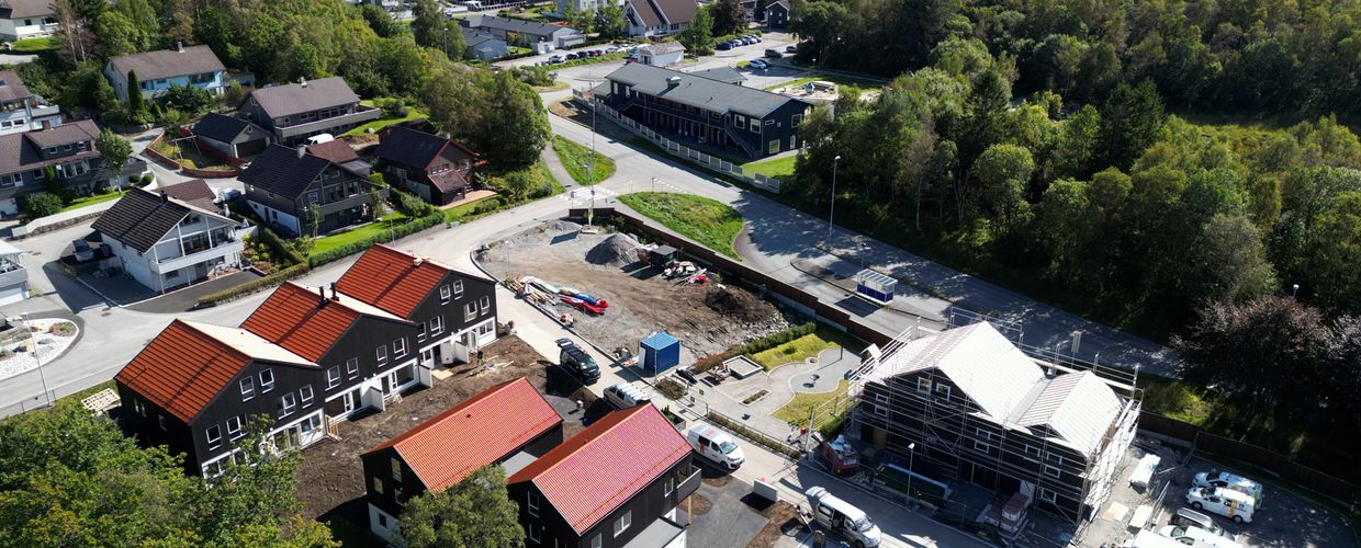 Det nye boligfeltet Frøylandsstien på Hommersåk
