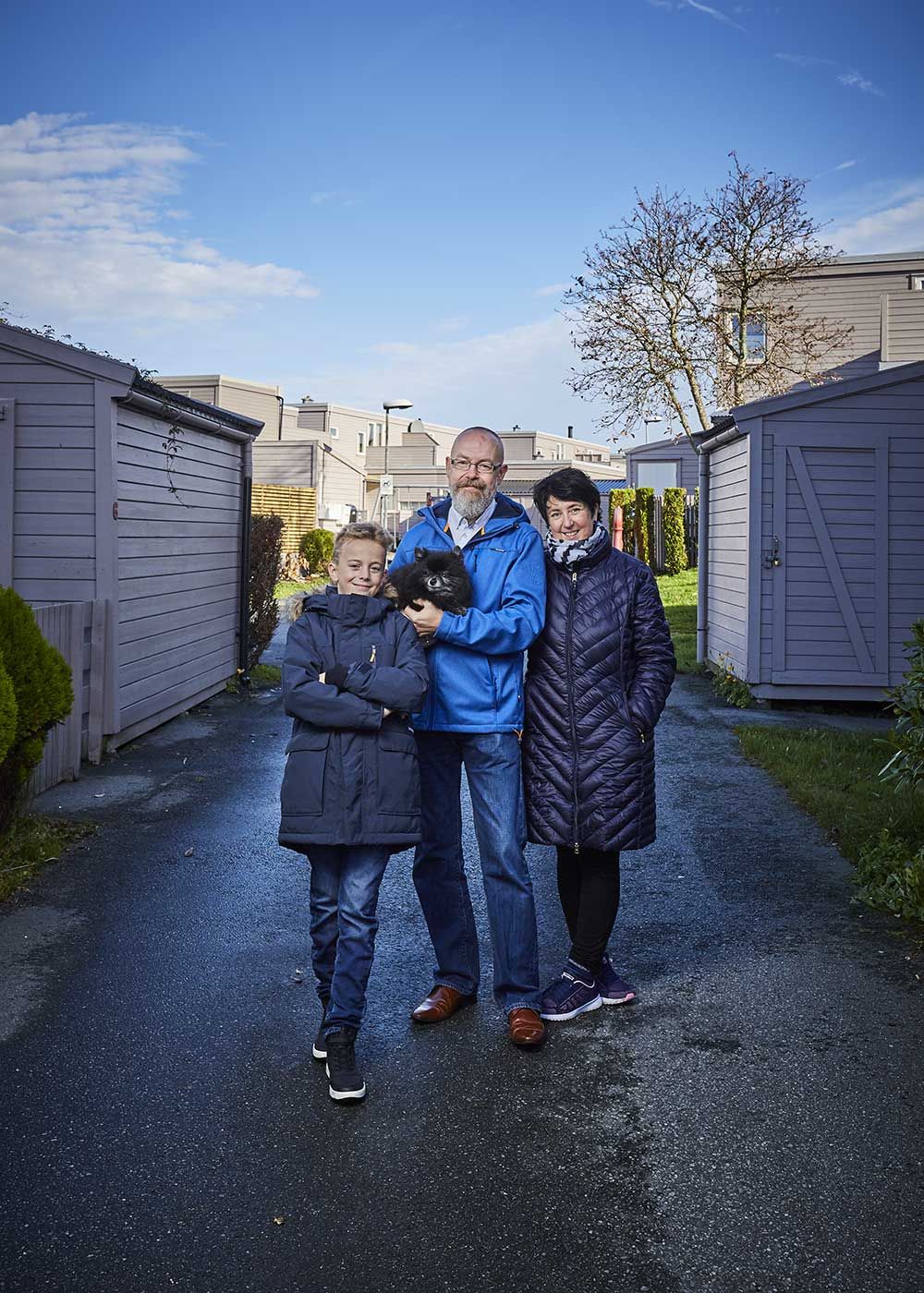 familie på tre i haugtussa borettslag