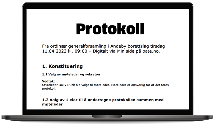 Protokoll fra digitalt årsmøte