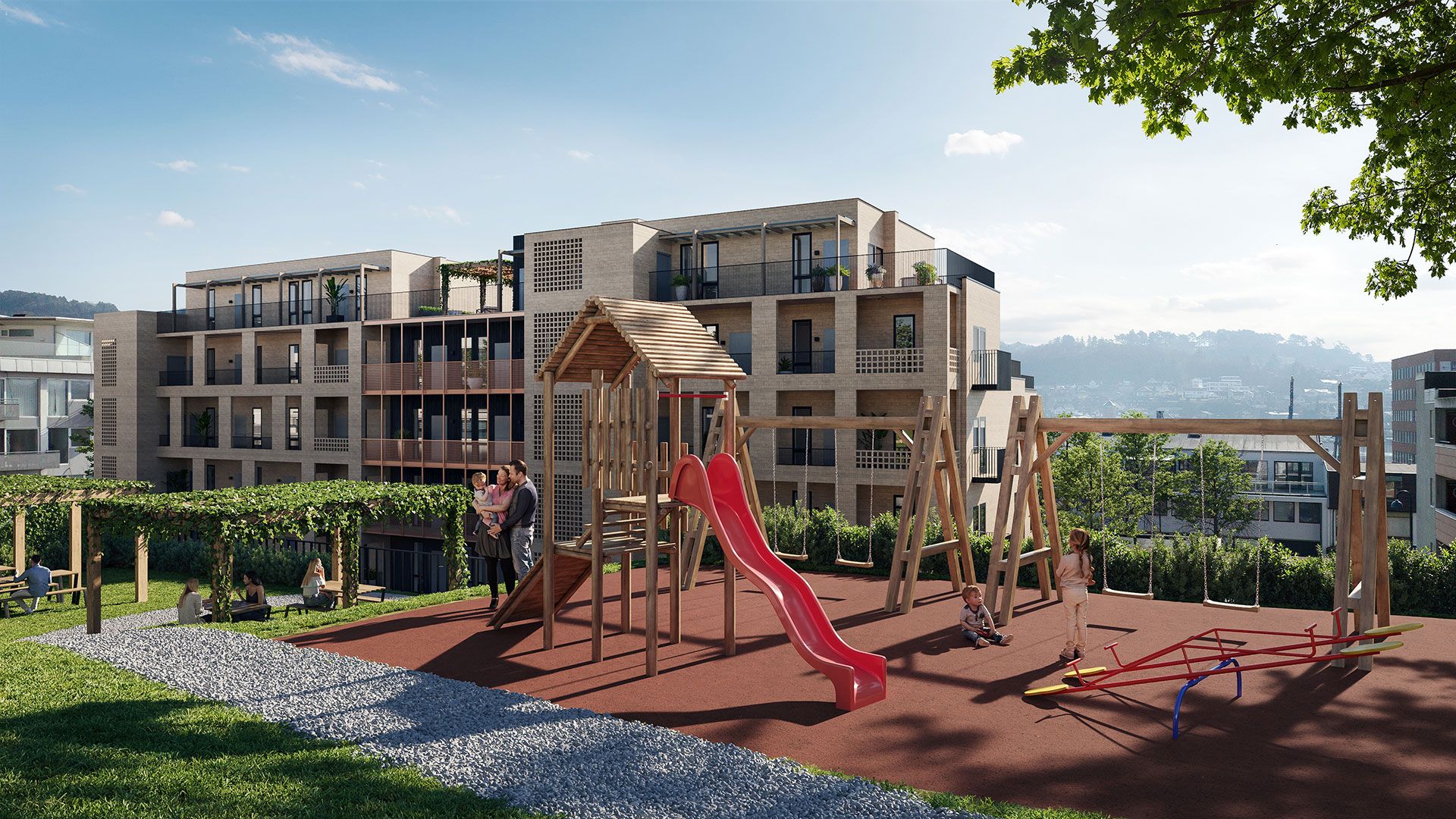 Lekeplass i Langgata Pluss