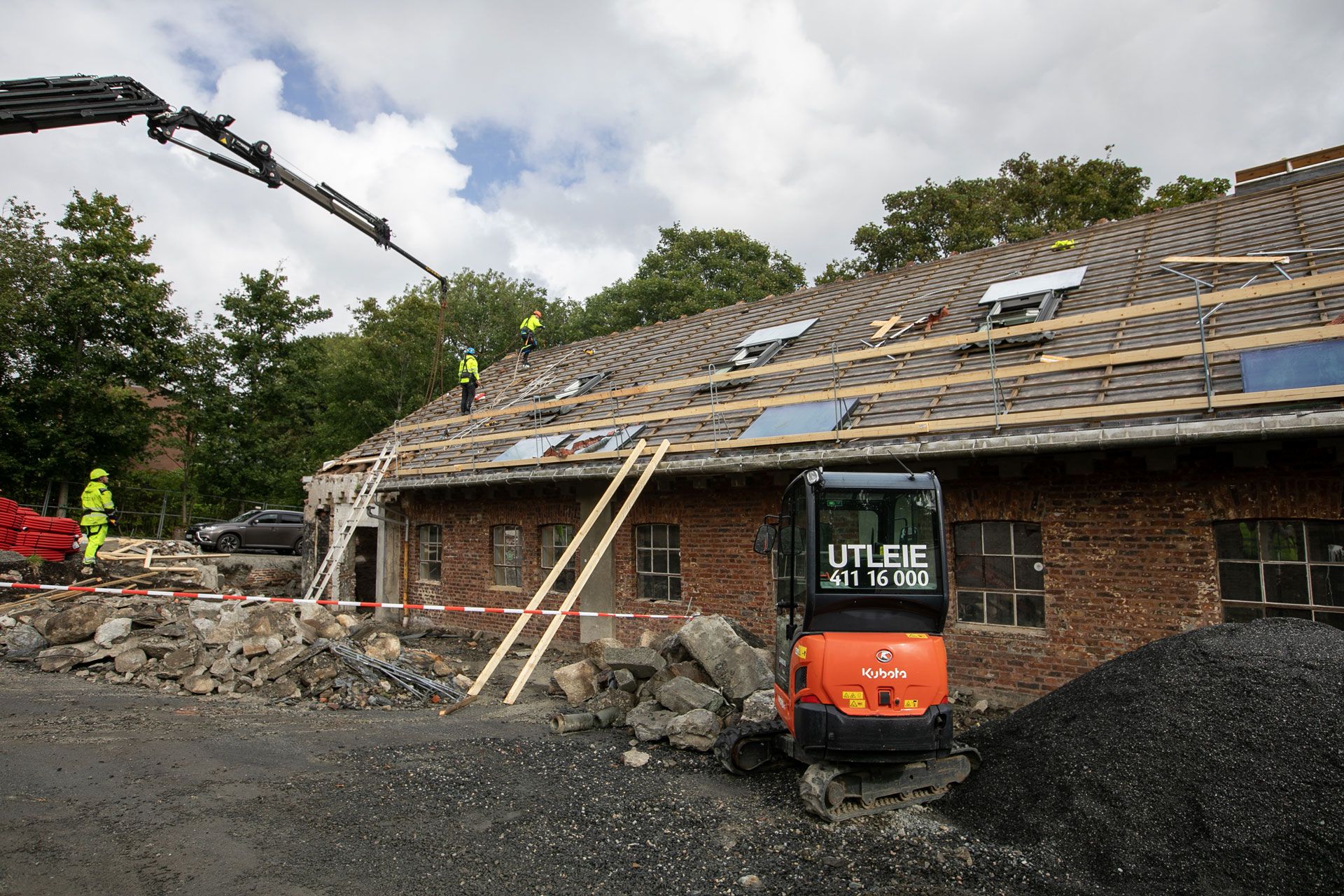 Ombyggingsarbeid på Køhlerlåven i Hillevåg