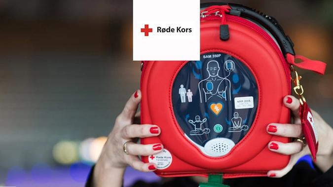 Hjertestarter for Bate-kunder fra Røde Kors