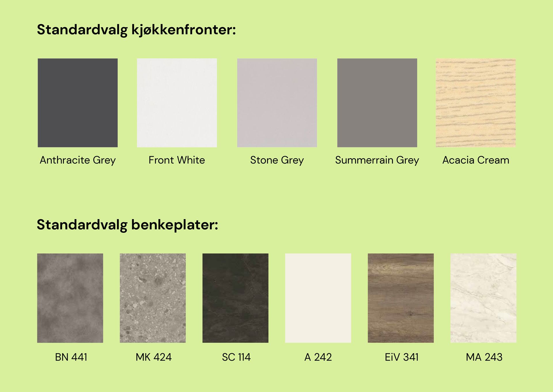 Kjøkkenvalg i Skogens ro