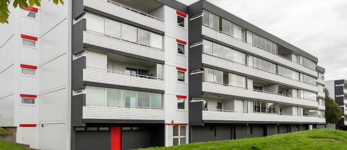 Fire-etasjers boligblokk