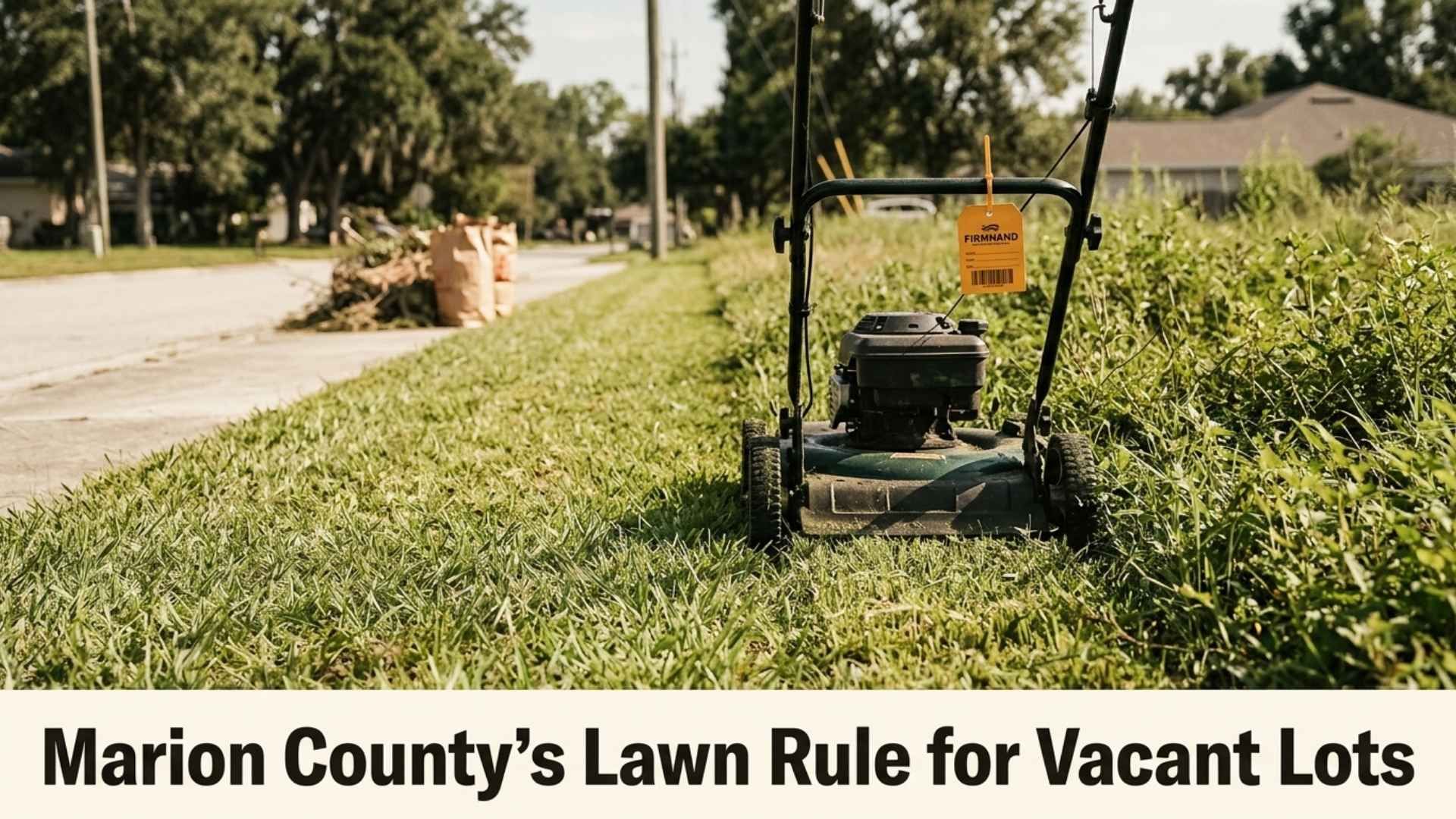 What Marion County Actually Requires Before It Calls a Vacant Lot a Nuisance