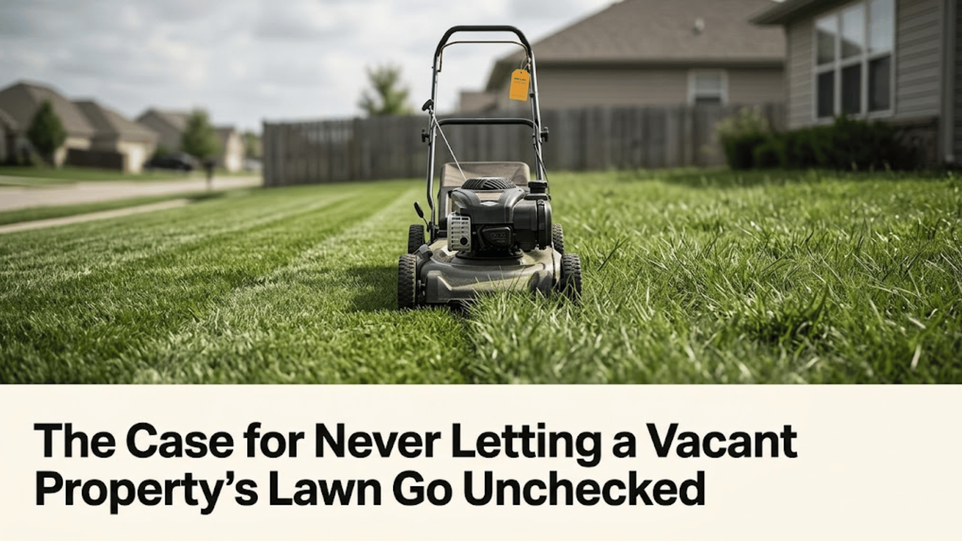 The Case for Never Letting a Vacant Property's Lawn Go Unchecked