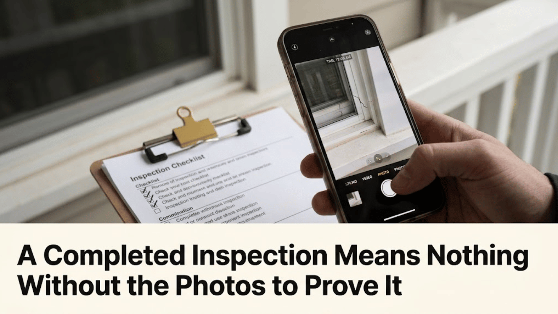 A Completed Inspection Means Nothing Without the Photos to Prove It