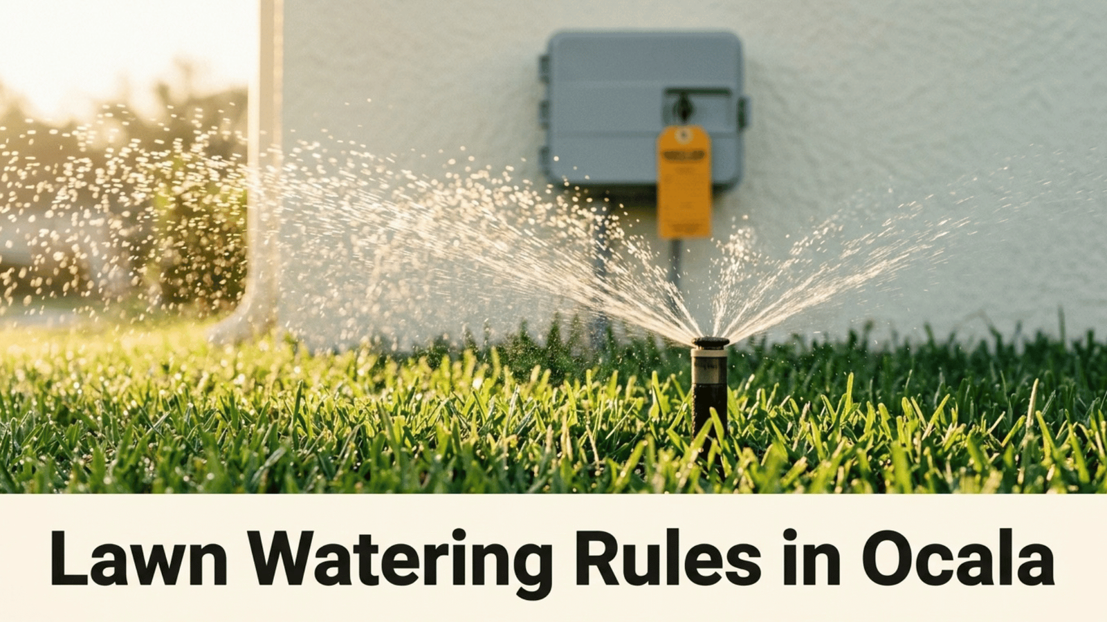 Lawn Watering Rules in Ocala: An Irrigation and Property Maintenance Guide for Marion County