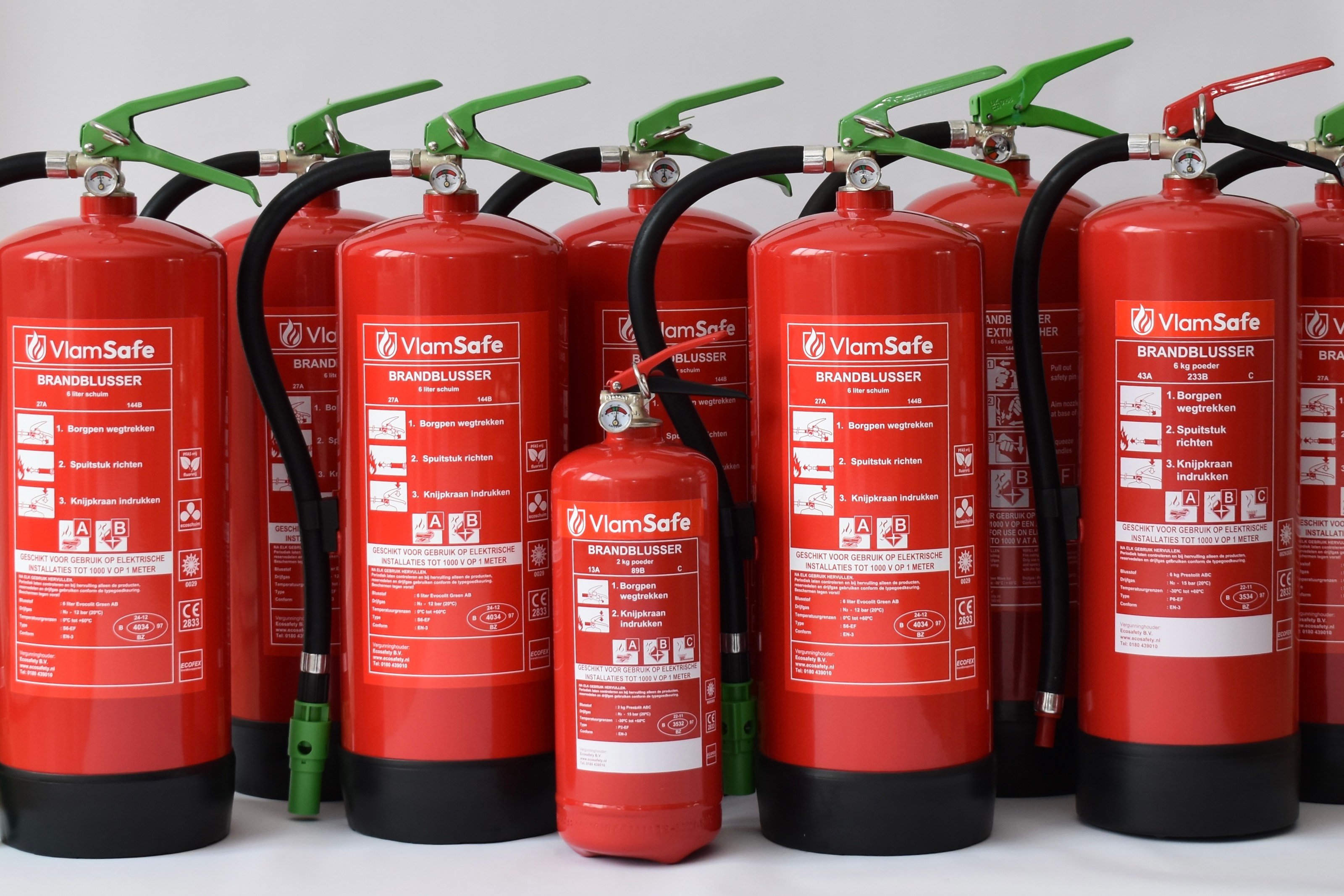 brandblussers