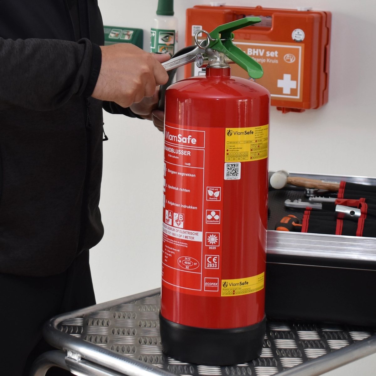 Onderhoud brandblussers