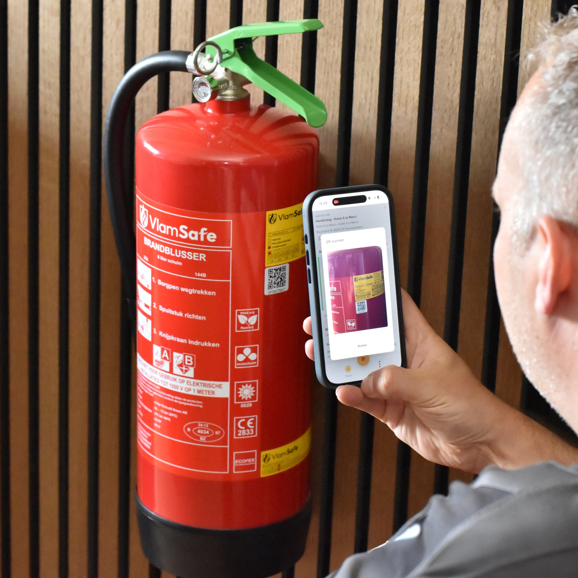 qr scannen brandblusser