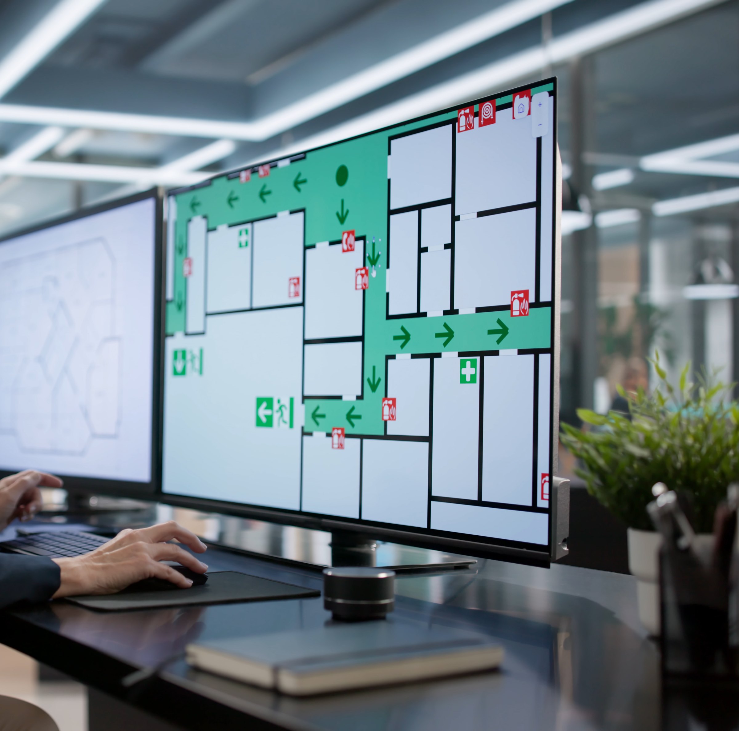 plattegrond computer