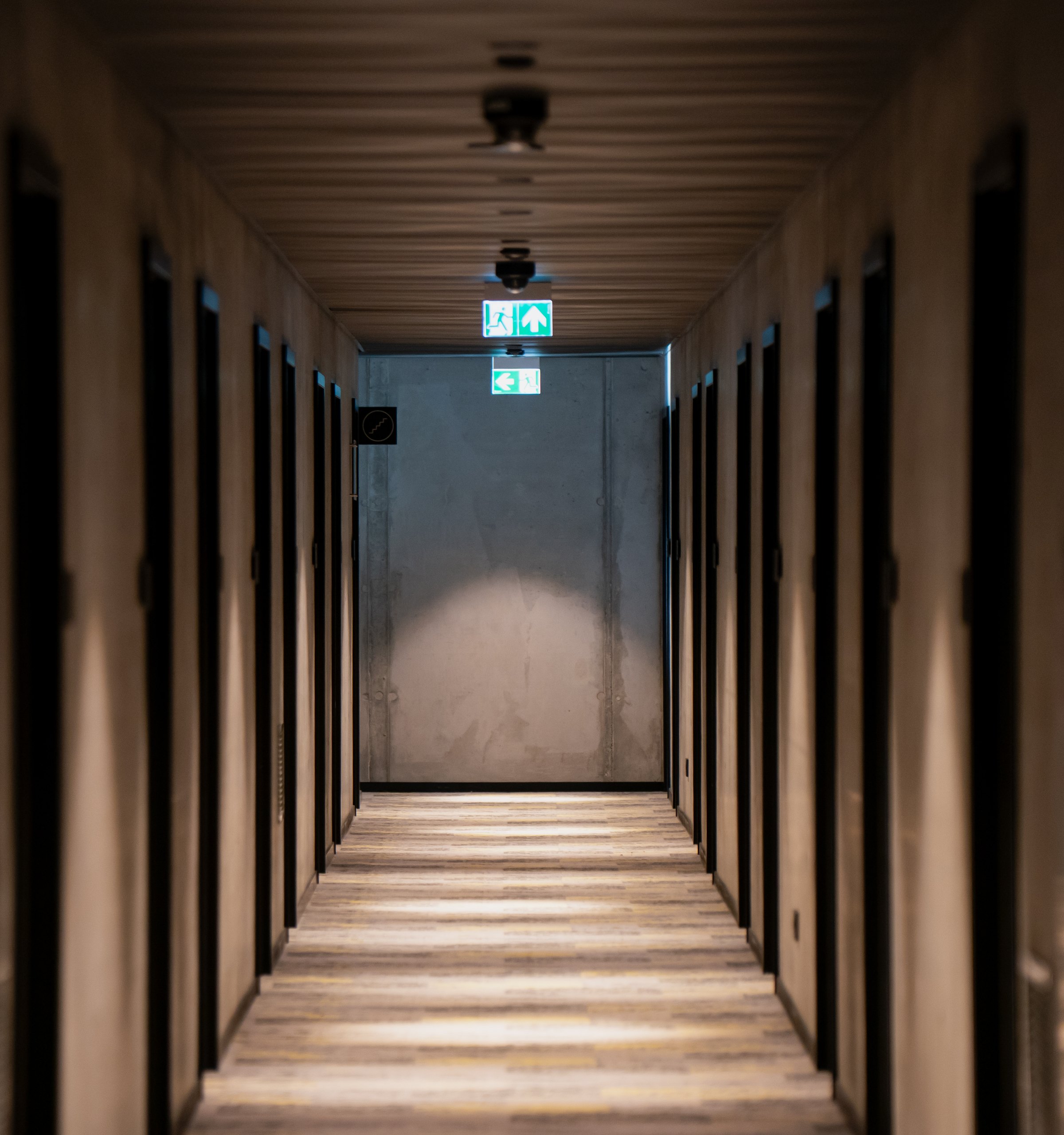 noodverlichting in gang