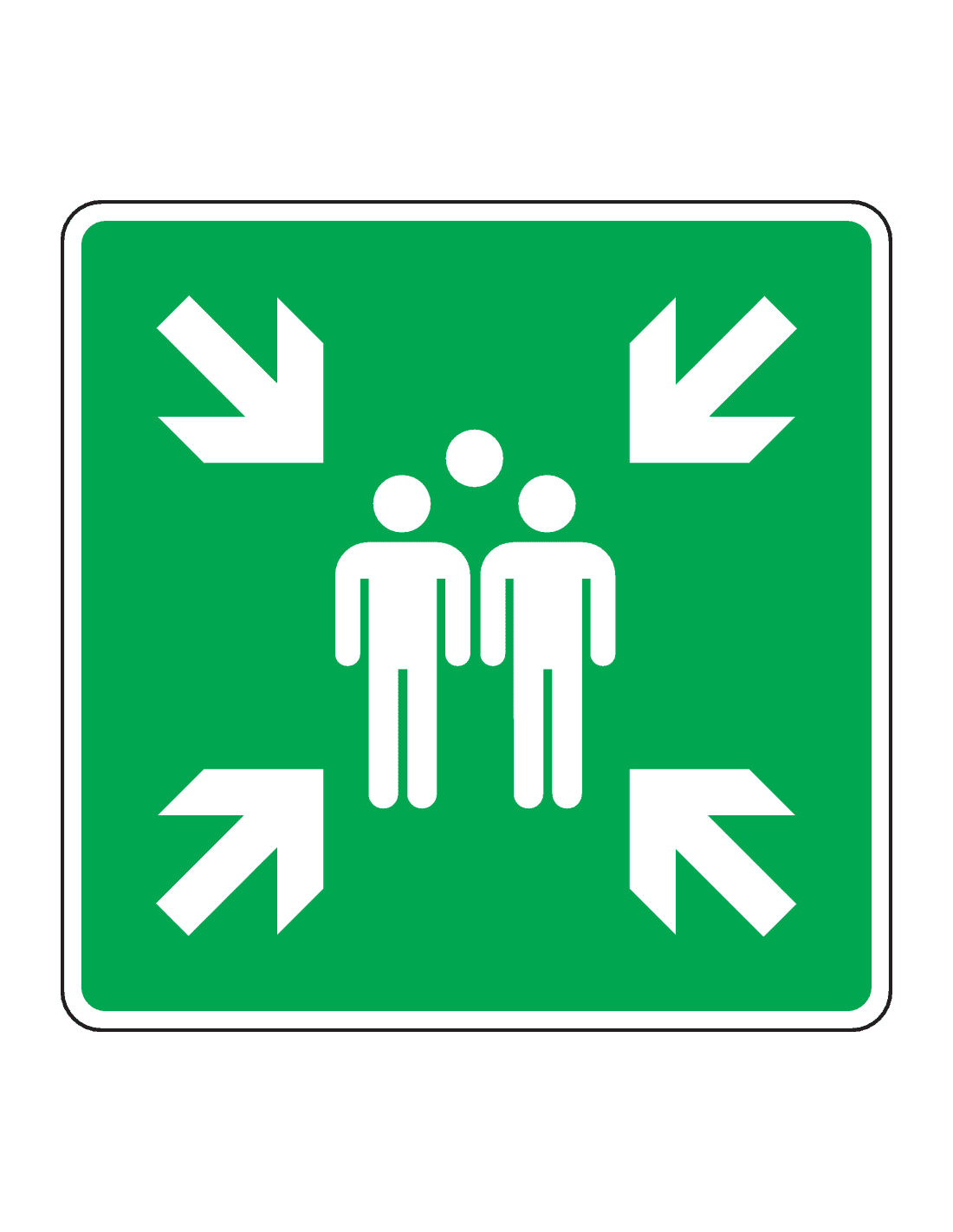 pictogram verzamelplaats