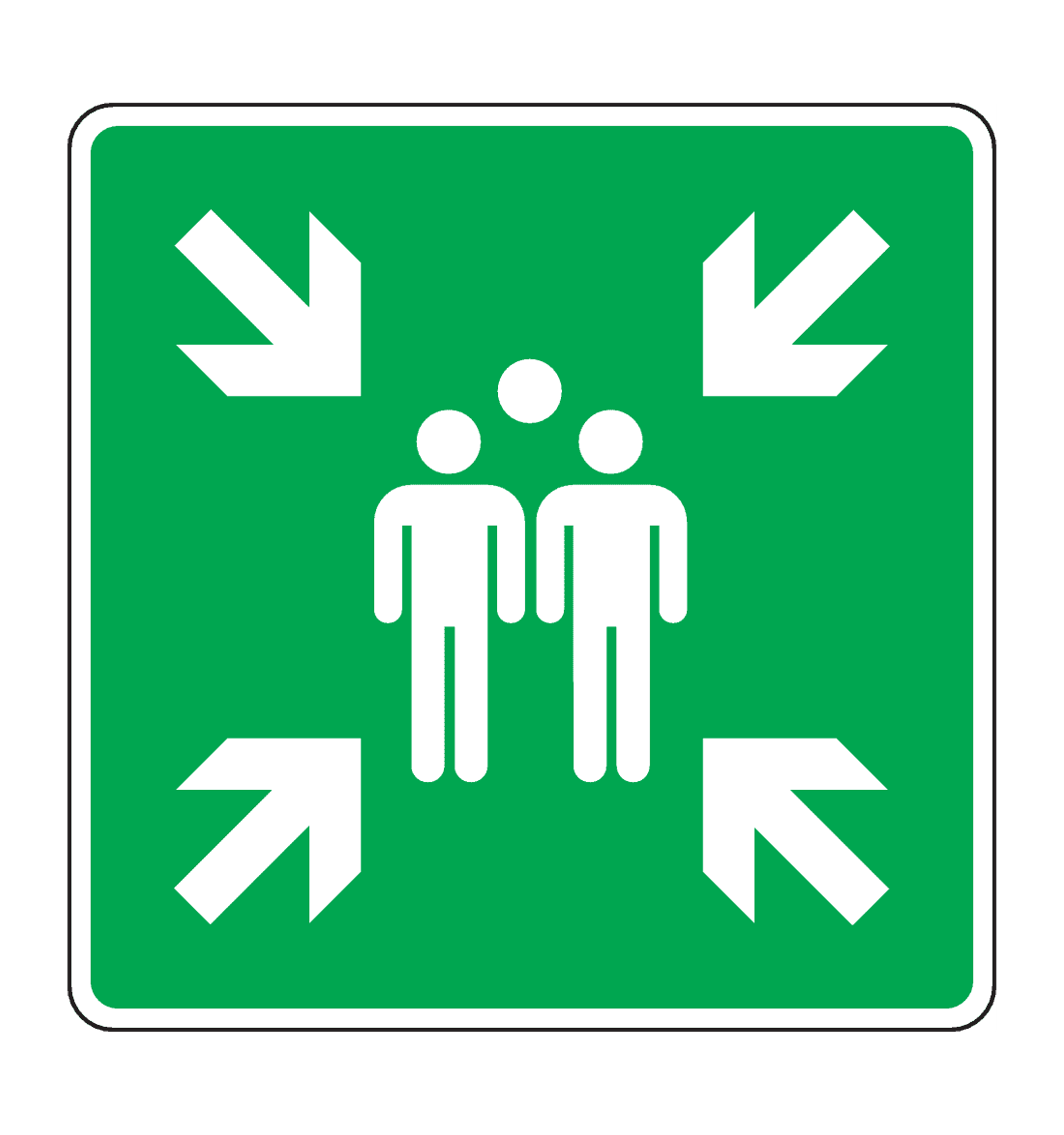 pictogram verzamelplaats