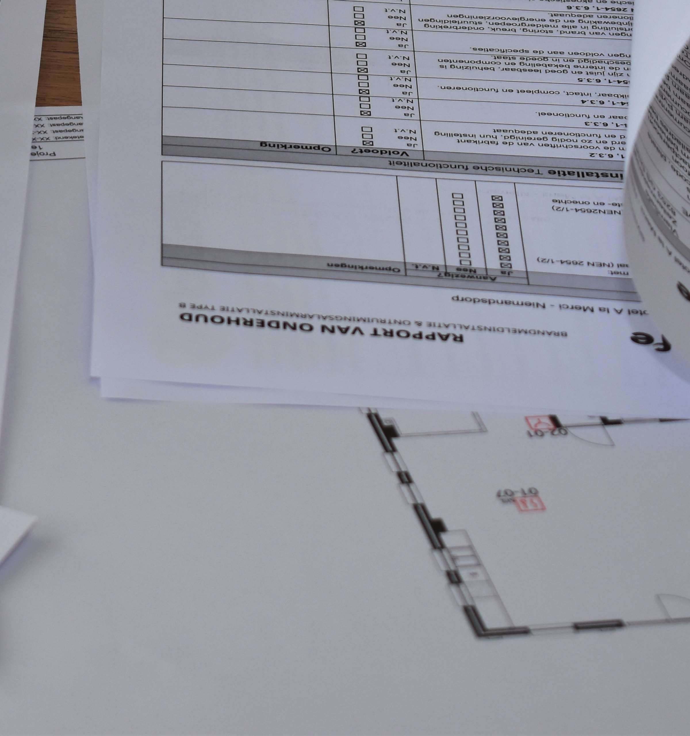 rapport van onderhoud