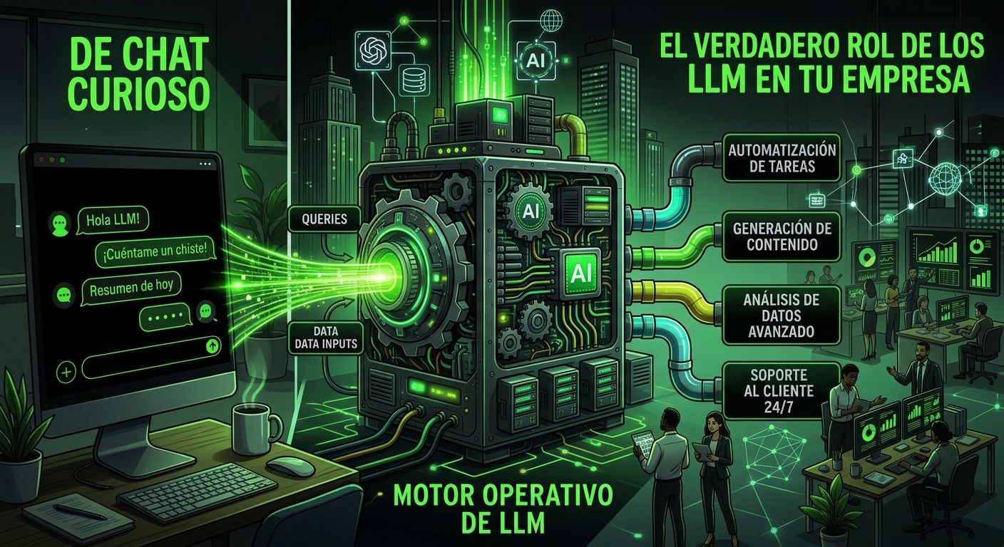 De «chat curioso» a motor operativo- El verdadero rol de las LLMs en tu empresa