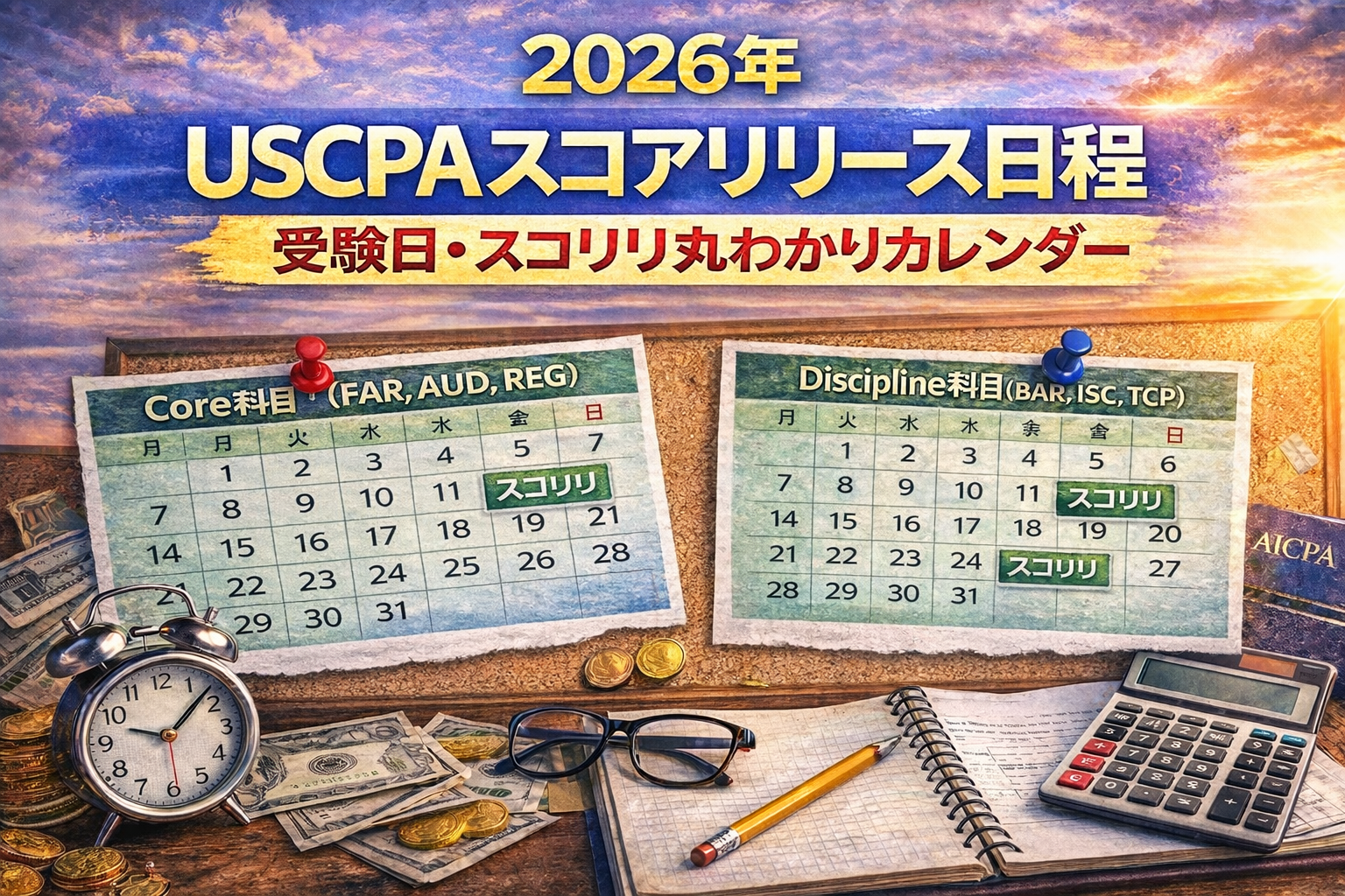 Abitus USCPA 2026年2月最新版 2026年】USCPAスコアリリース日程｜受験日・スコリリ丸わかり