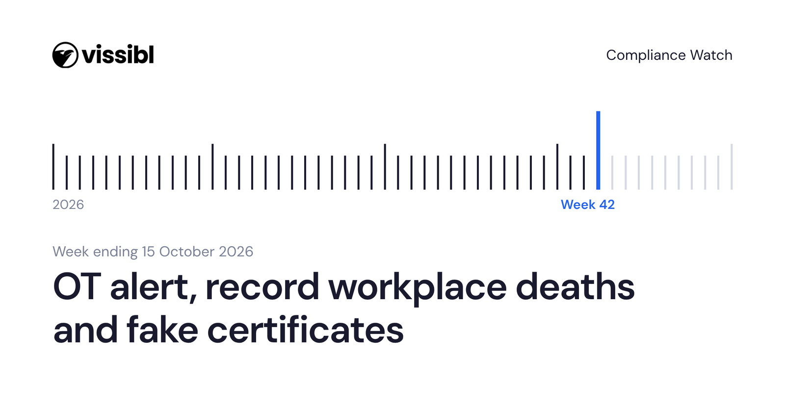 Compliance Watch, week ending 15 October 2026, week 42 of the year