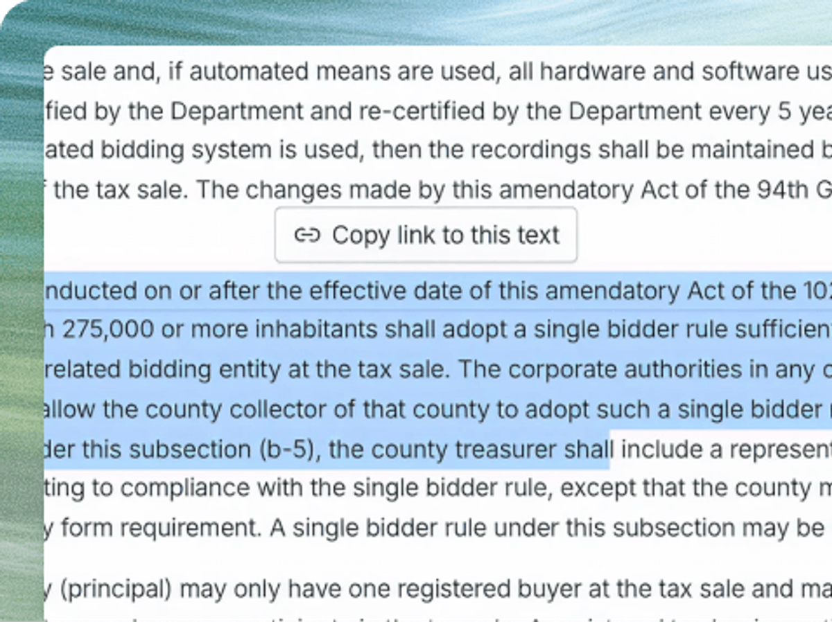 Sharing a direct link to a Tax Library page