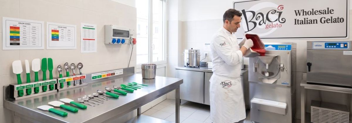 modern commercial artisanal kitchen environment focused on food safety and premium production