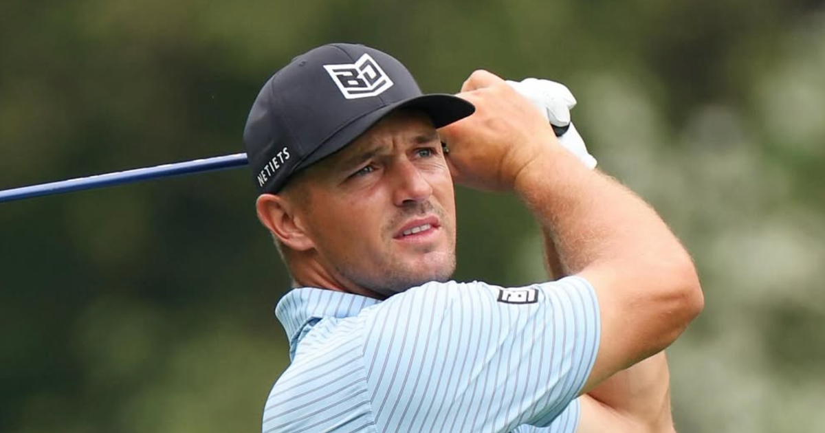 Bryson DeChambeau finishing swing