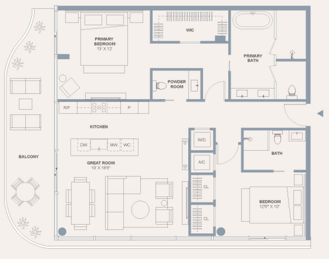 Residence 403 Floor Plan