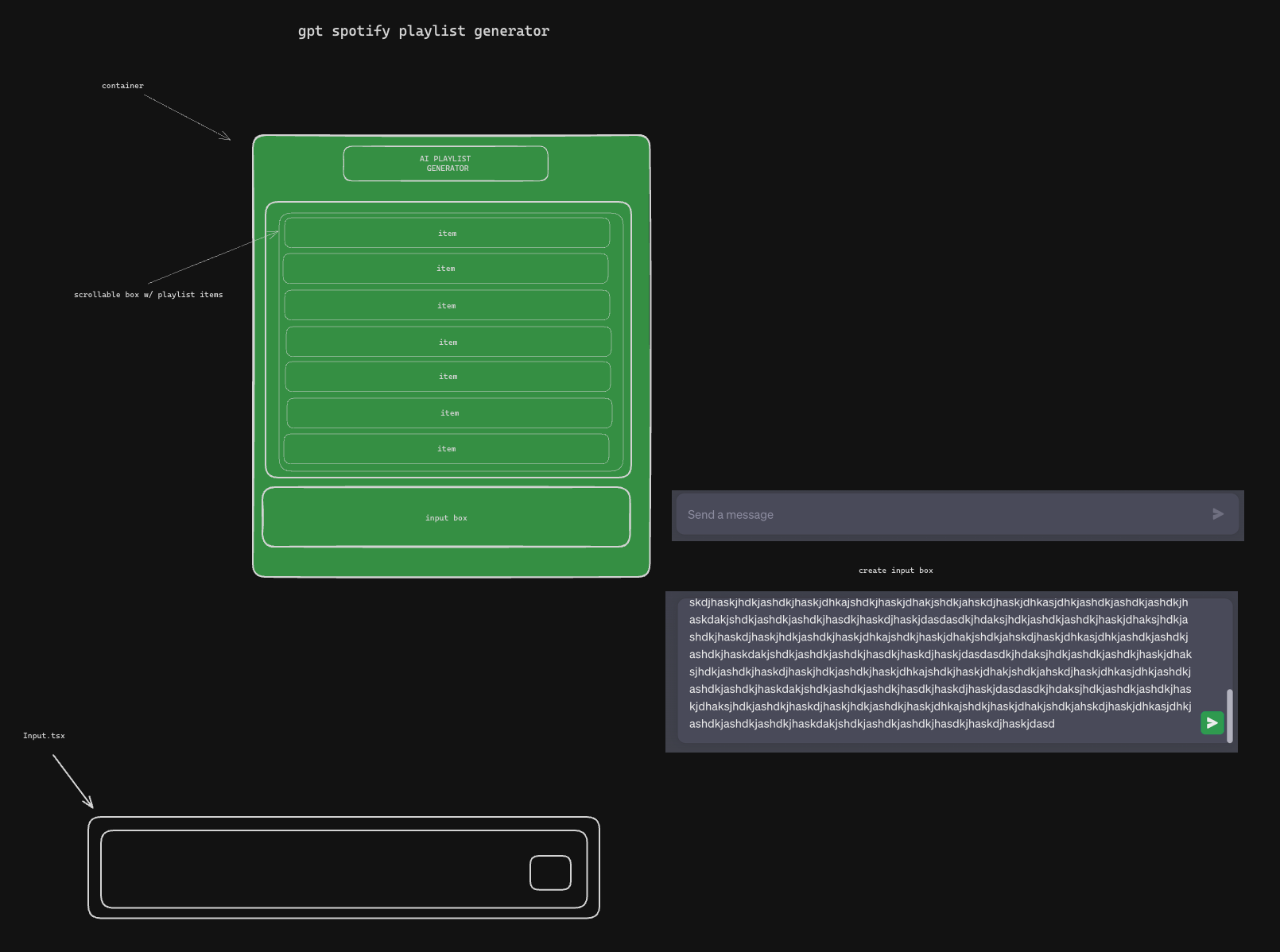 initial wireframes