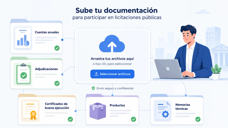 Carga la documentación de tu empresa