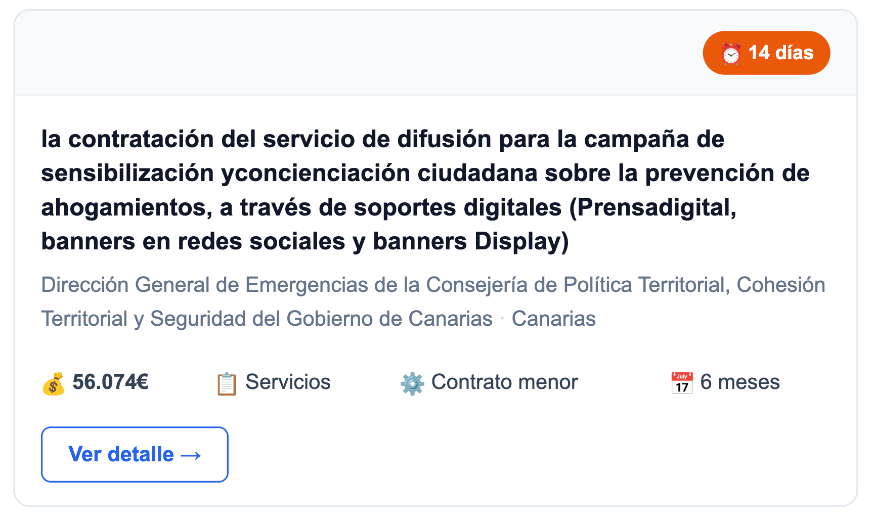Buscador de licitaciones