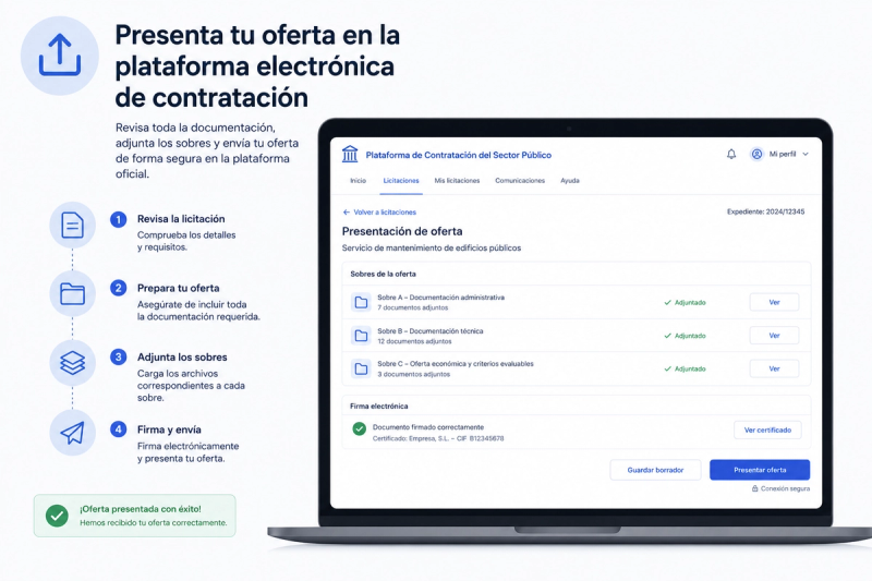 Presenta tu oferta en la plataforma electrónica