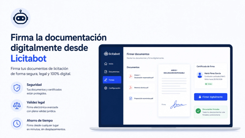 Firma digitalmente la documentación