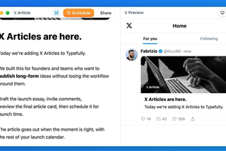 Write and Schedule X Articles