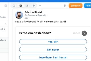 Polls on LinkedIn, Threads, and Mastodon